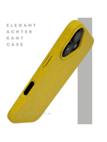 iPhone 16 Plus geel eco vriendelijk bioplastic schokbestendige cover
