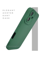 iPhone 16 hoesje groen schokbestendig met camera bescherming en soft touch afwerking