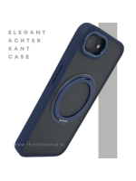 iPhone 16E Hoesje MagSafe Compatibel Blauw Schokbestendig