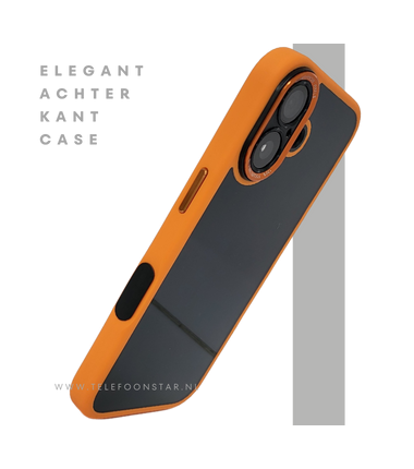 iPhone 16 hoesje geel eco-vriendelijk bioplastic schokbestendige cover