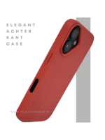 iPhone 16 hoesje rood eco-vriendelijk bioplastic schokbestendige cover