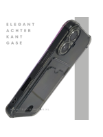 iPhone 16 hoesje transparant met kaarthouder en krasbestendige afwerking