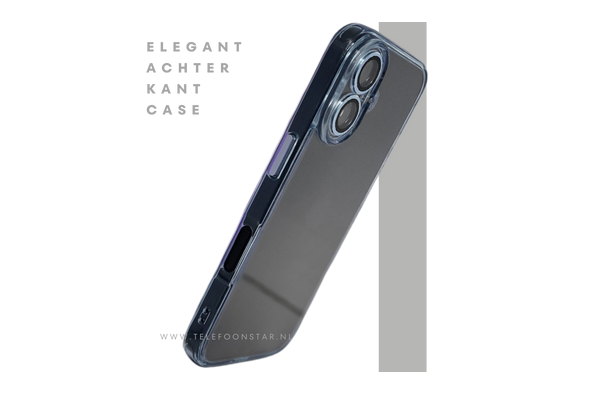 iPhone 16 hoesje transparant met schokbestendige bescherming en strakke afwerking