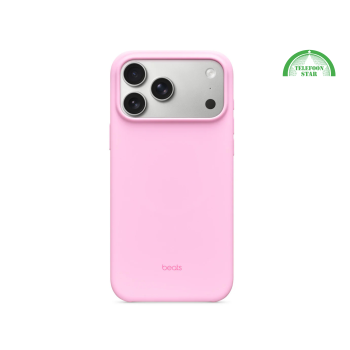Roze Siliconen Hoesje voor iPhone 17 Pro – Zachte Bescherming met Luxe Look