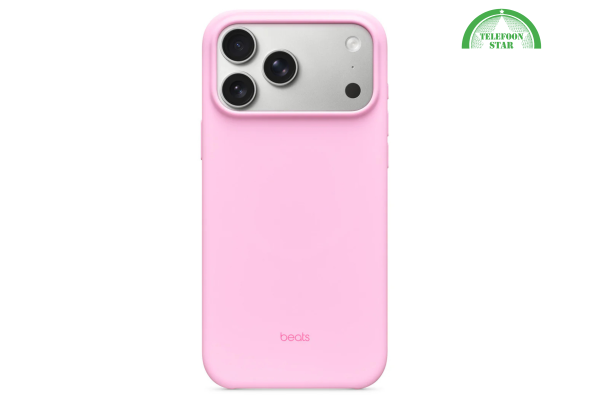 Roze Siliconen Hoesje voor iPhone 17 Pro – Zachte Bescherming met Luxe Look