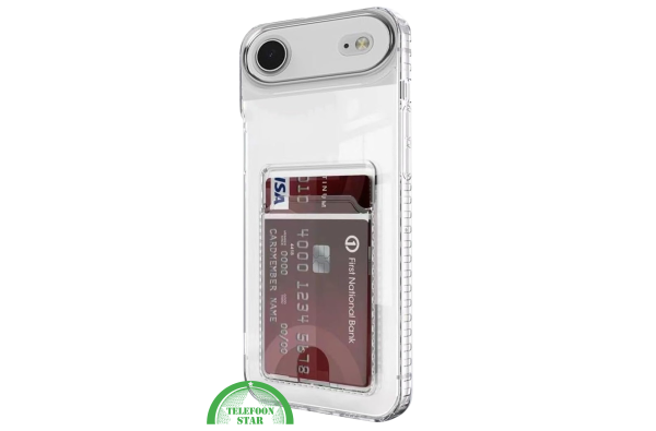 iPhone 17 Air Hoesje Transparant – met Kaarthouder