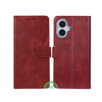 iPhone 17 Bookcase Hoesje Rood – Luxe Wallet Case met Standaard & Pasjeshouder