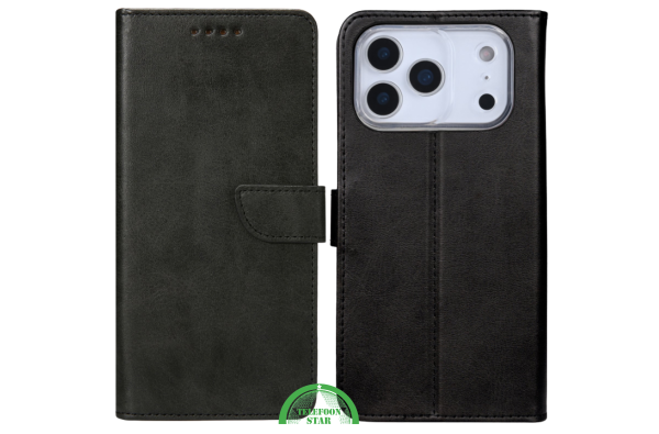 Bookcase Hoesje iPhone 17 Pro / Pro Max Zwart - Functioneel Design