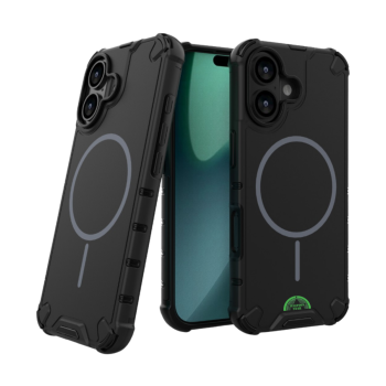 Hoesje voor iPhone 17 Zwart Tough Armored Magnetic Magsafe Case
