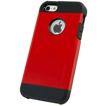 Apple iPhone 5 Armor Bescherming Hoesje Rood