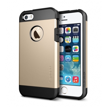 Apple iPhone 5s Armor Bescherming Hoesje Goud