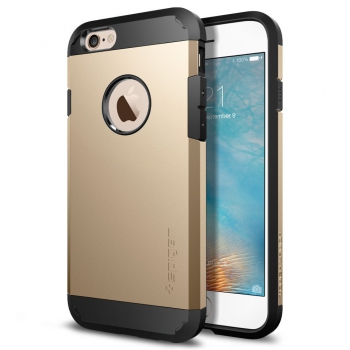 Apple iPhone 6/6S Plus Armor Bescherming Hoesje Goud