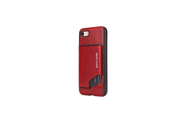 iPhone 7 Origineel Luxe Back Cover Pas 100% Leer Rood