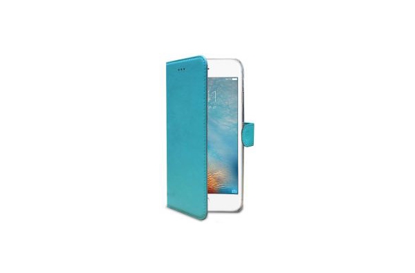 iPhone 7 Plus Echt Leer Hoesje Blauw