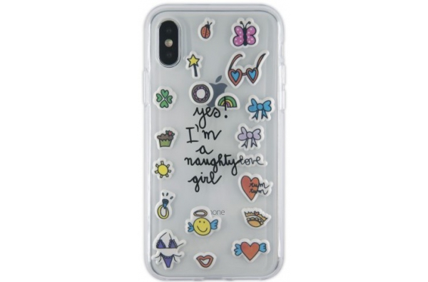 iPhone X hoesje Transparant 3D stickers