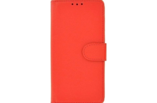 iPhone X boek hoesje 100% echt leer in Rood