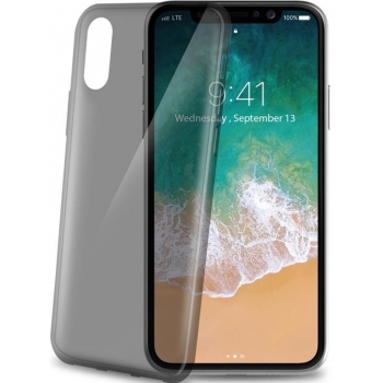 iPhone X hoesje zacht siliconen Grijs Transparant