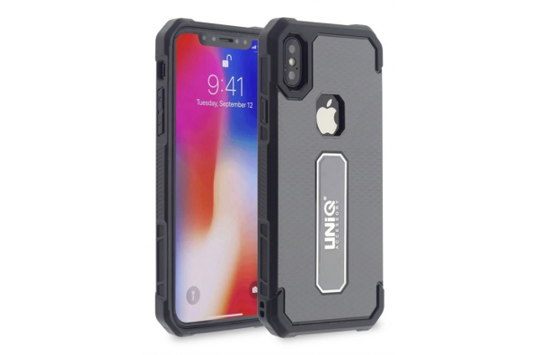 iPhone X protectieve silicone achterkant grijs