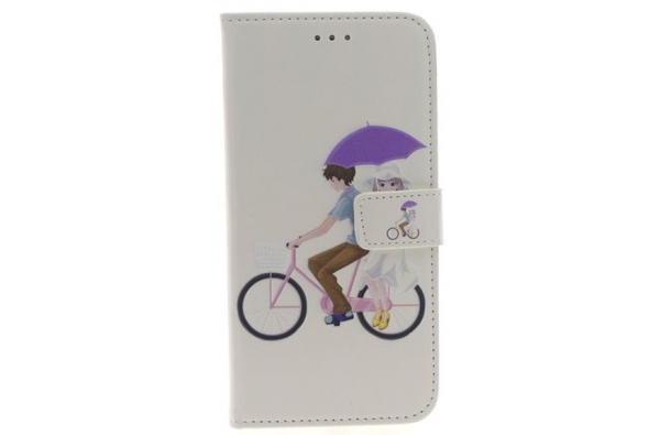 iPhone 7/8 Plus 'Fietser' Print booktype hoesje