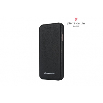 iPhone 7/8 Bookcase Pierre Cardin Echt leer Zwart