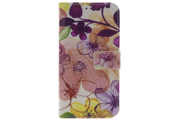 iPhone X Bloemen Print booktype hoesje