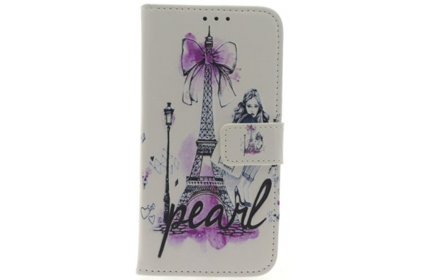 iPhone X Eiffeltoren Pearl Print booktype hoesje