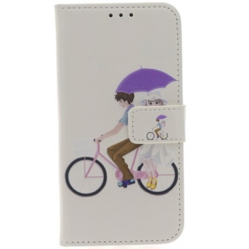 iPhone X Fietser Print booktype hoesje