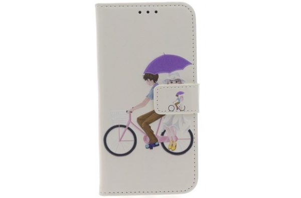 iPhone X 'Fietser' Print booktype hoesje