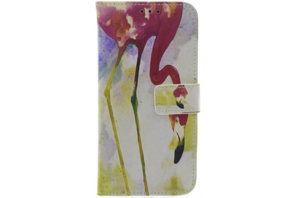 iPhone X Flamingo Print booktype hoesje