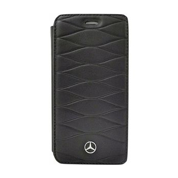 iPhone X bookcase Mercedes-Benz Echt leer Zwart