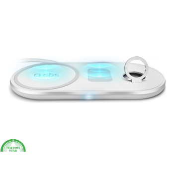 Mag Power Station | Draadloos Oplaadstation 10W + 3W | Voor Telefoon, AirPods & Apple Watch