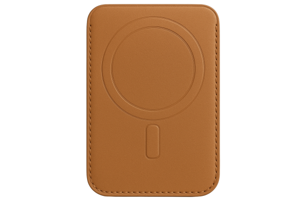 Bruine MagSafe Wallet met Ingebouwde Stand – Kaarthouder met MagSafe
