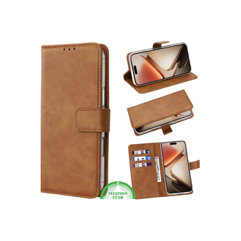 Hoesje voor Motorola G86 Wallet Bookcase Bruin