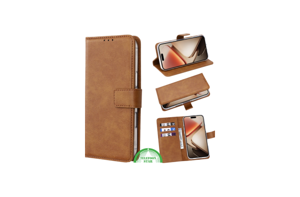 Hoesje voor Motorola G56 Wallet Bookcase Bruin