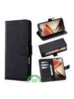 Bookcase Hoesje voor Motorola G86 Zwart