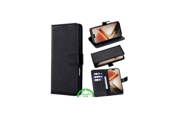 Bookcase Hoesje voor Motorola G86 Zwart