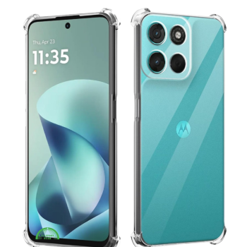 Hoesje voor Motorola Moto G57 Transparant Anti-Shock
