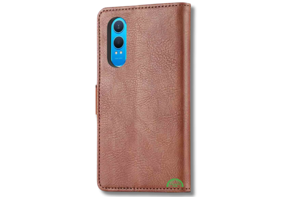 Bookcase Hoesje Bruin OnePlus Nord CE 4 Lite Stevig en comfortabel in de hand