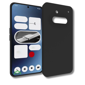 Nothing Phone 3a 5G Hoesje Matte Soft TPU Beschermhoes Zwart