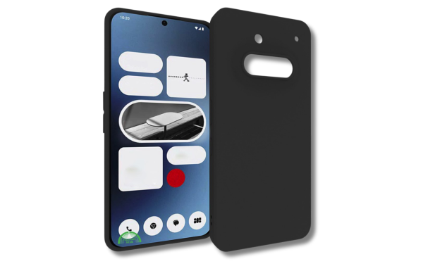 Nothing Phone 3a 5G Hoesje Matte Soft TPU Beschermhoes Zwart
