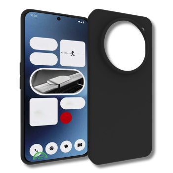 Nothing Phone 3a Pro Zwart Mat TPU Hoesje Minimalistisch, Elegant en Beschermend