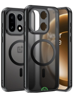 Hoesje OnePlus 15 Zwart Transparant MagSafe-Style