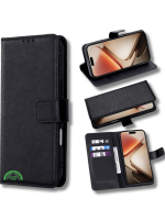 Hoesje voor OnePlus 15R Zwart Bookcase Kunstleer met Pasjeshouder