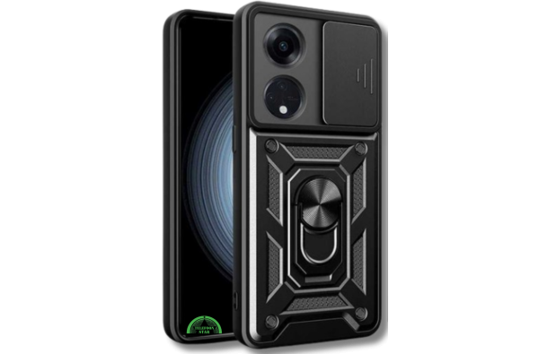 Hoesje voor Oppo A58 4G met Camera-Slider Kickstand