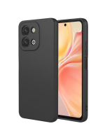 Oppo A6 Pro Zwart Hoesje Silicone Slank en lichtgewicht ontwerp