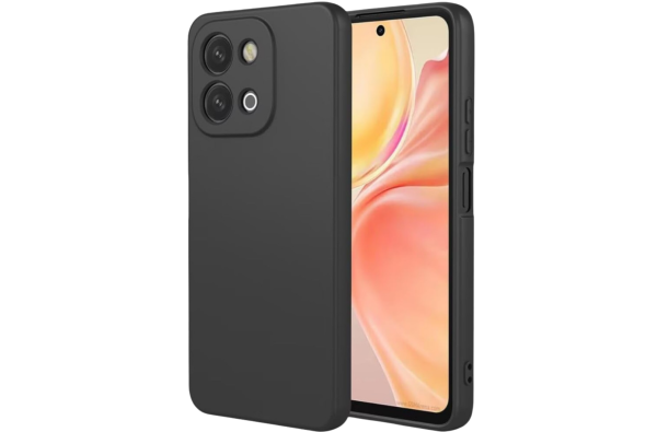 Oppo A6 Pro Zwart Hoesje Silicone Slank en lichtgewicht ontwerp