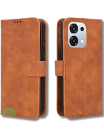 Bookcase Oppo A6 Pro Bruin Stijlvolle Bescherming en strak