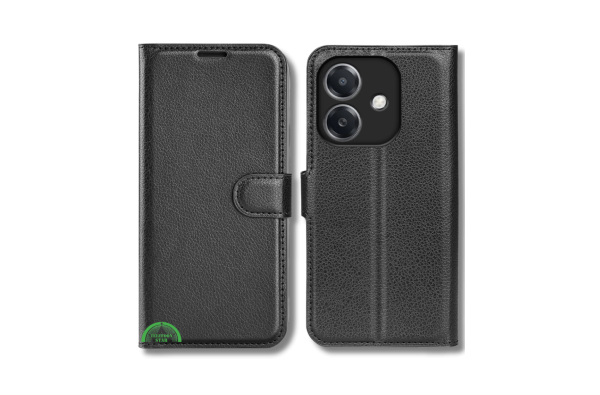 Bookcase Oppo A6 Pro Zwart Stijlvolle Bescherming