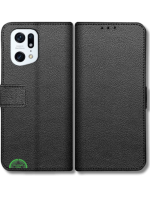 Bookcase Hoesje voor Oppo Find X5 Pro Zwart Stijlvolle Bescherming