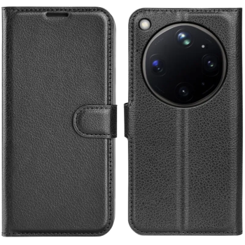OPPO Find X9 Ultra Bookcase Hoesje Zwart met Pasjeshouder en Magneetsluiting